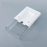 Kuber Industries Bottom Layer Large Drawer Storage Box|Plastic Cabinet Box For Storage|White